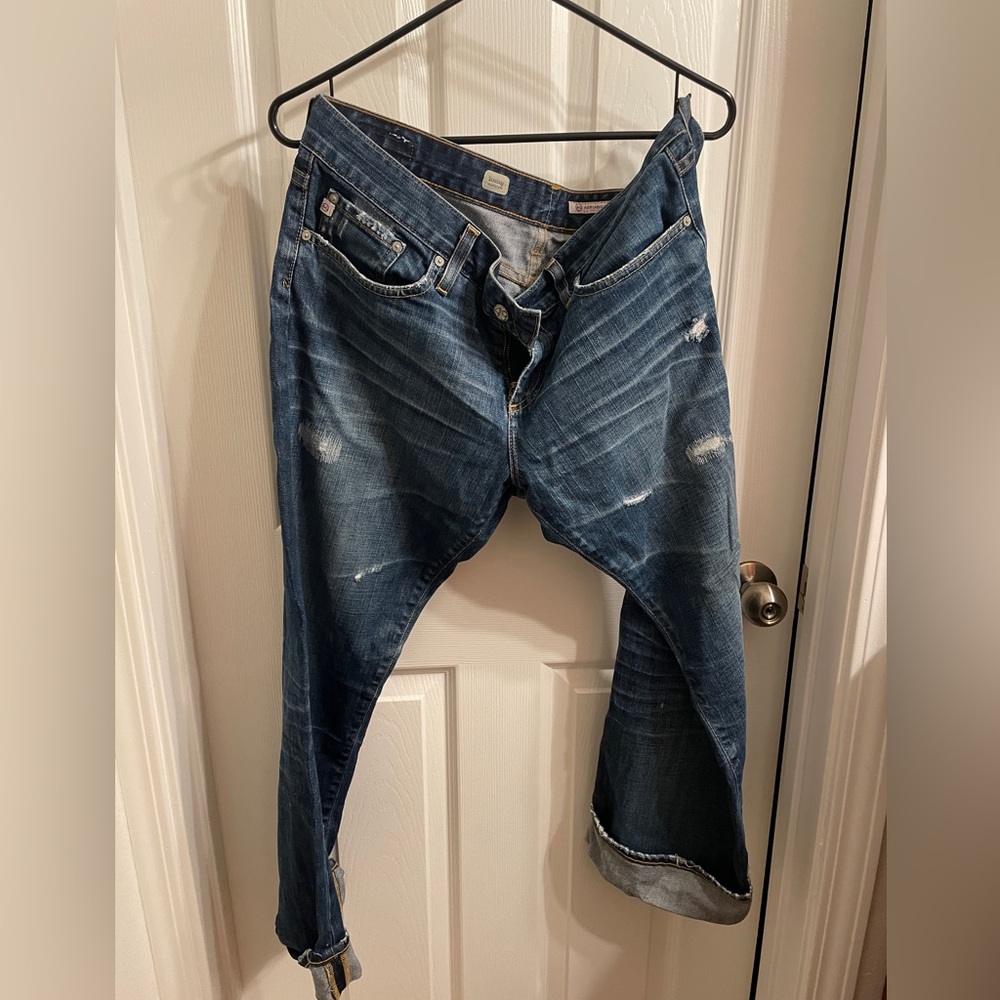 AG adriano goldschmied Boyfriend blue jeans